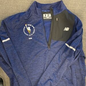 New Balance Men's Navy Half-Zip Jacket